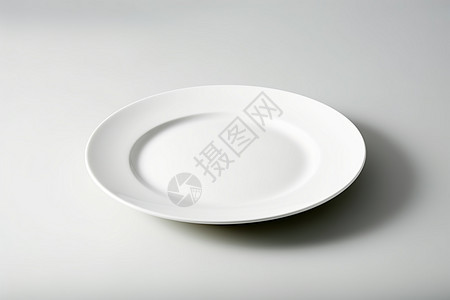 简洁的陶瓷食盘背景图片