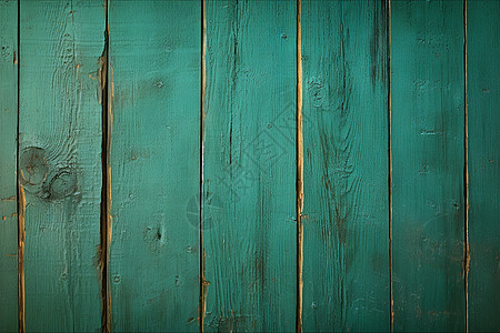 墙上的绿色陈旧木质防护板图片