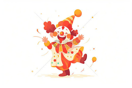 欢乐的小丑跳舞图片