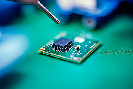 焊接电路板半导体科技芯片背景