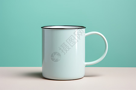 怀旧风格的白色茶杯背景图片