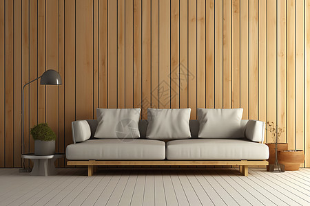 现代客厅舒适的沙发摆设图片