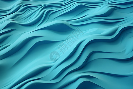 蔚蓝的波浪图片