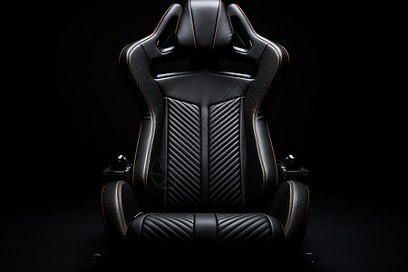 黑色的碳纤维汽车座椅图片
