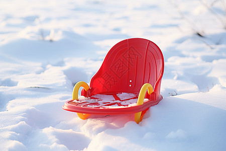 娱乐的塑料滑雪橇背景图片