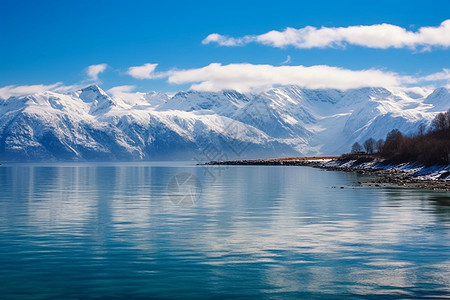 山川湖海的美丽景观背景图片