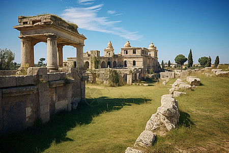 著名的意大利古建筑遗址图片