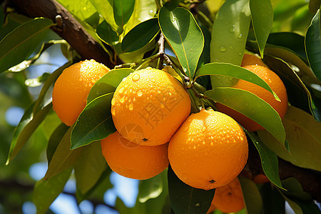 橙树上挂满了橙子图片