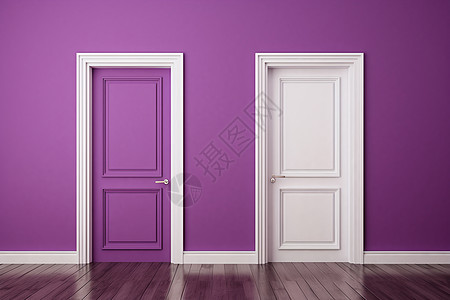 紫色门洞图片