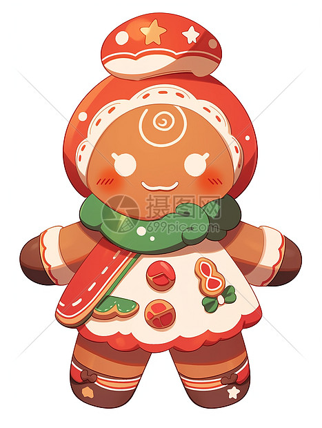 温馨可爱的姜饼人角色图片
