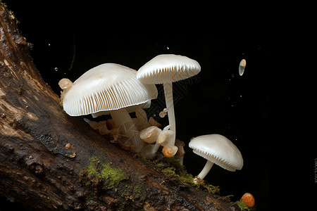 野生的毒蘑菇背景图片