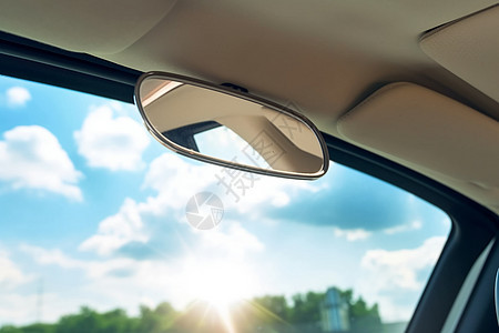 阳光透过车窗图片