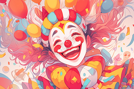 欢乐小丑的笑容高清图片