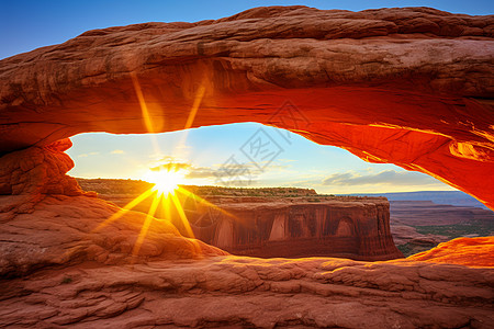 沙漠中太阳图片