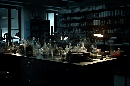 神秘的实验室图片