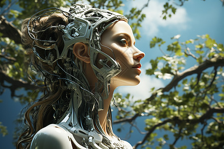 智能机器人美女图片