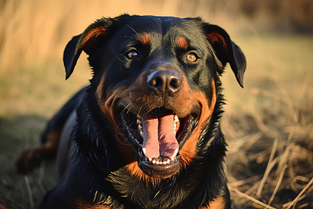 忠诚伴侣的罗威纳犬图片