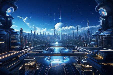 未来科技之城的建筑图片