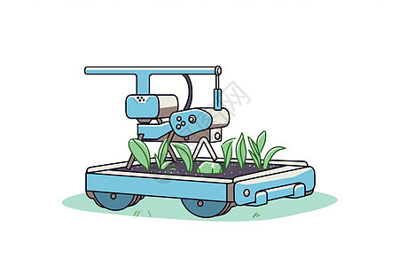 现代农业技术的耕作机械图片