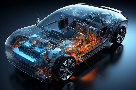 水素燃料汽车内部工程细节图片