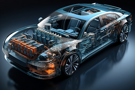 水素燃料的汽车背景图片