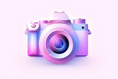 紫粉色的相机图片