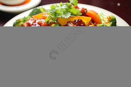 香炒肉花椰菜图片