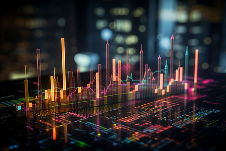 金融股票交易数据图背景图片