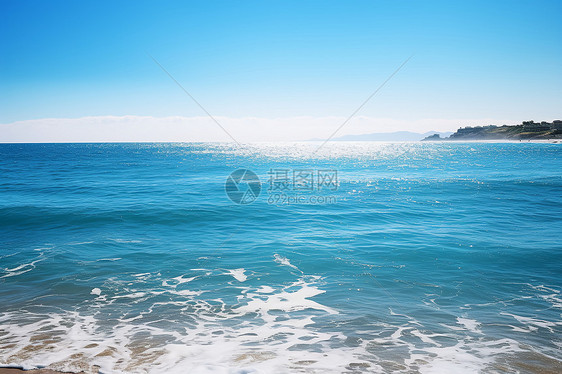 蔚蓝的度假海滩图片