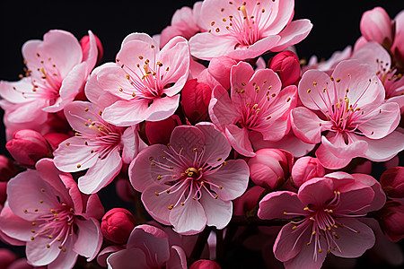 粉色的美丽野花背景图片