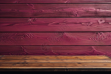 红色木质桌子图片