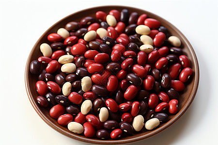 营养红黑豆背景图片