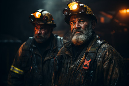煤矿入口的工人图片