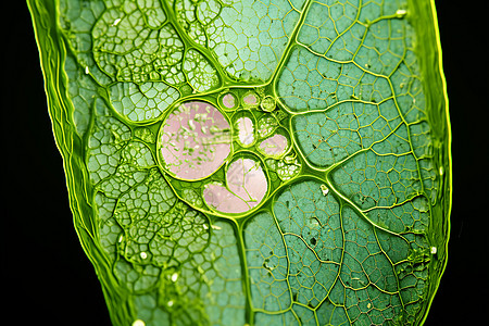 植物细胞显微镜下的植物背景