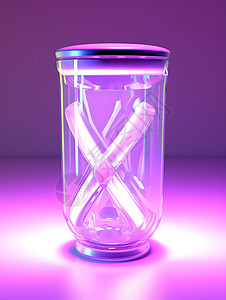 紫色玻璃瓶图片