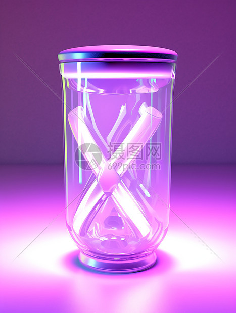 紫色玻璃瓶图片