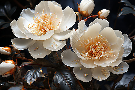 华美牡丹花卉设计图片