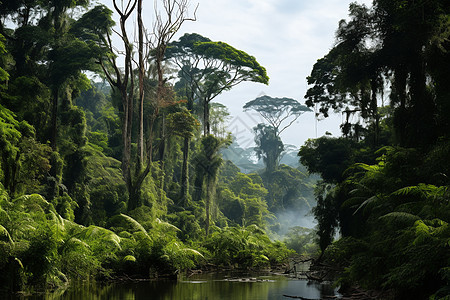 热带雨林的风景图片