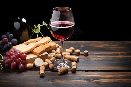 健康的葡萄和美酒图片