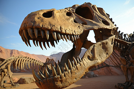 恐龙化石背景图片