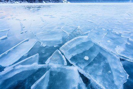 冰湖碎片图片