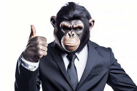 大猩猩装扮的商务人士图片