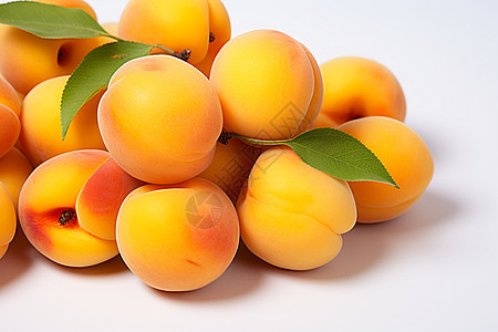 成熟的杏子水果背景图片