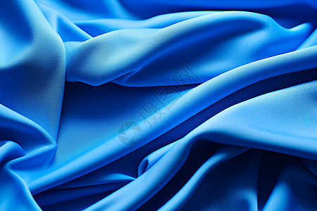 柔软的蓝色丝绸图片