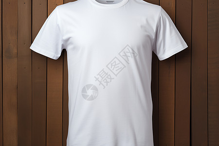 白色的纯棉T恤背景图片
