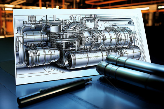 工程绘图图纸图片