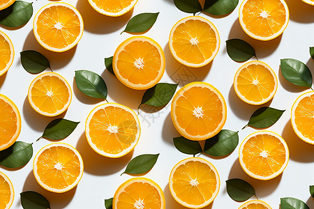 柑橘水果拼贴图片