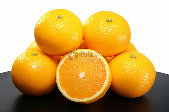 一堆橙子图片