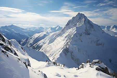 雪山顶峰图片