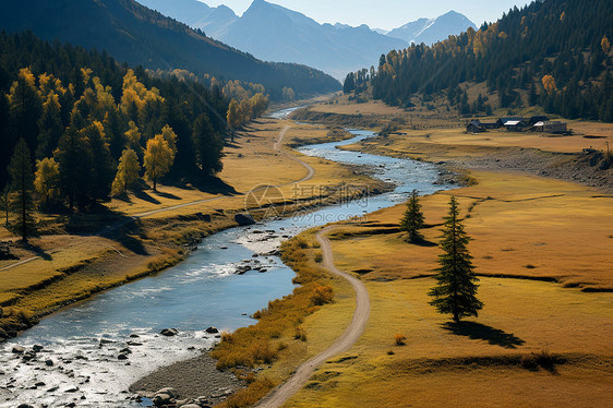 美丽的乡村景色图片